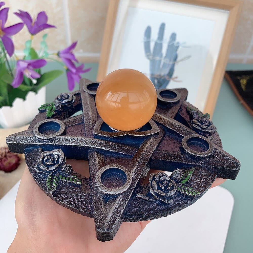 Support de boule de cristal en forme d'étoile à cinq branches Olivenorma