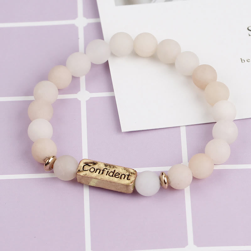 Bracelet de gravure confiant en pierres précieuses naturelles Olivenorma