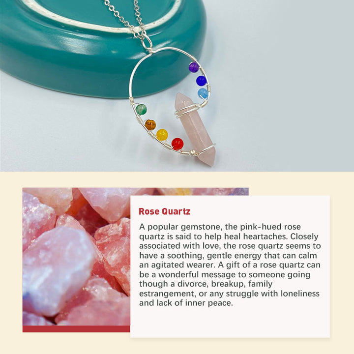 Collier tourbillon de couleurs orgones Chakra Olivenorma