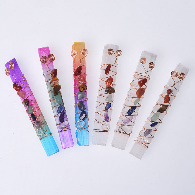 Baguettes de cristal en plâtre marocain Olivenorma Chakra