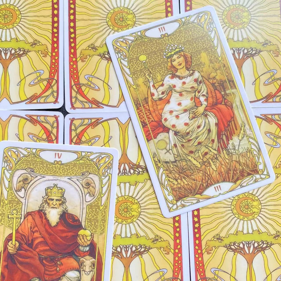 Cartes de jeu de tarot Olivenorma Golden Art Nouveau