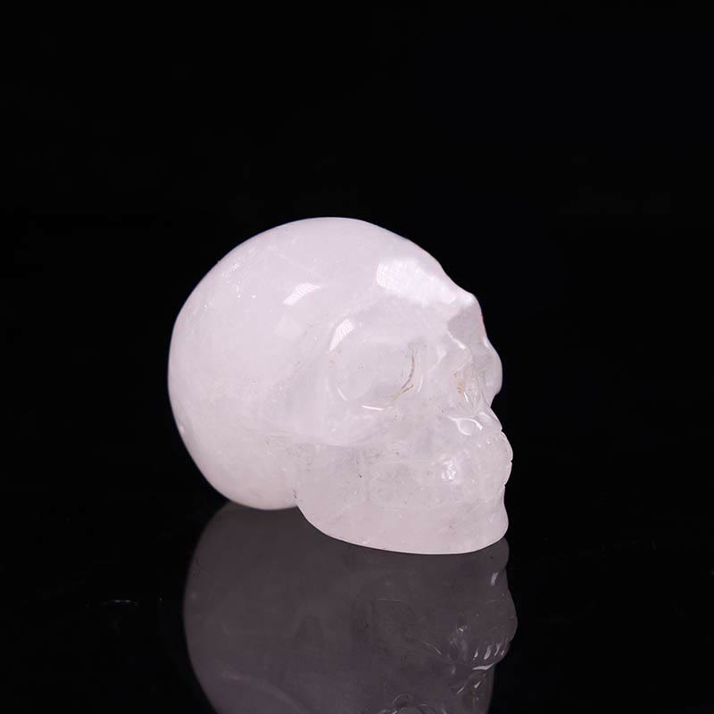 Décoration de crâne en jaspe de sang de dragon Olivenorma