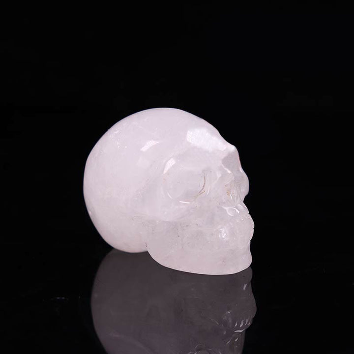 Décoration de crâne en jaspe de sang de dragon Olivenorma