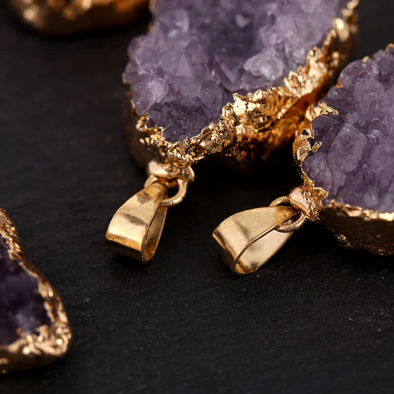 Collier en pierres précieuses naturelles améthyste et ou Olivenorma