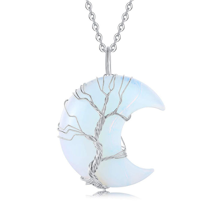 Collier Chakra Lune Naturel Olivenorma