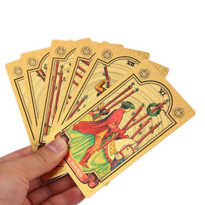 Cartes de tarot divinatoires holographiques de luxe de qualité supérieure Olivenorma