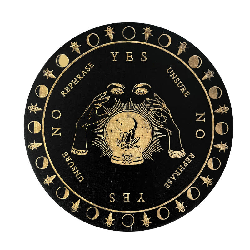 Jeu de tarot avec pendule divinatoire en bois Olivenorma