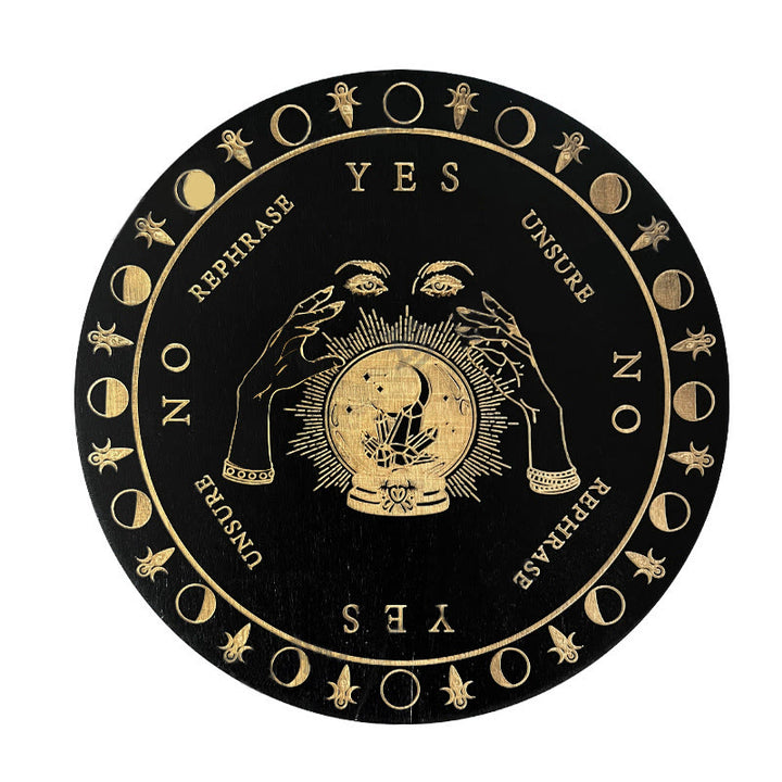 Jeu de tarot avec pendule divinatoire en bois Olivenorma