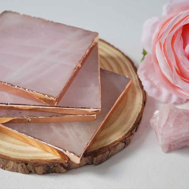 Décoration de dessous de verre en quartz rose Olivenorma - image 3