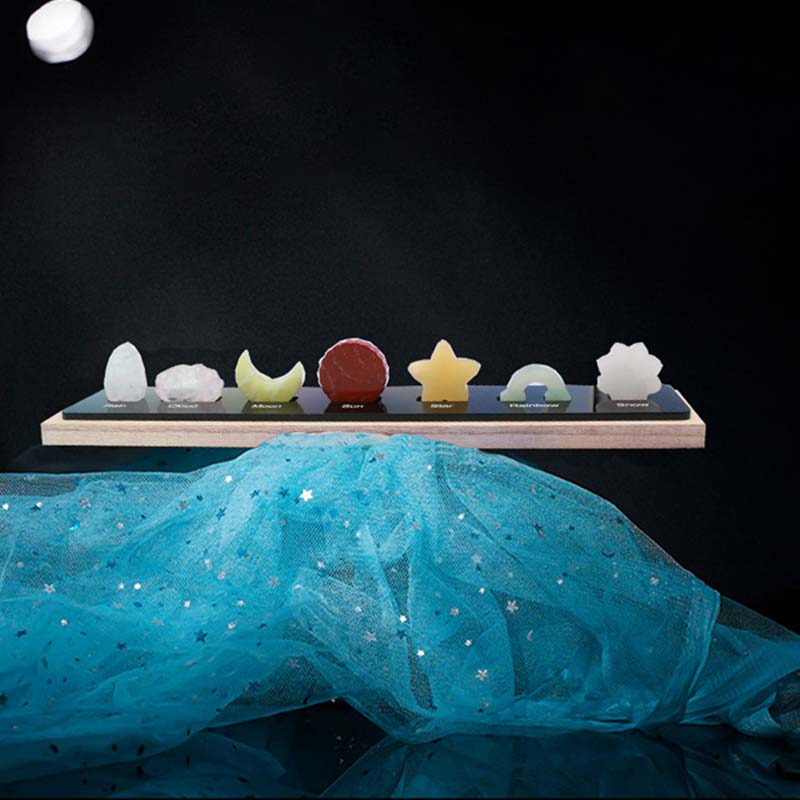 Ensemble de cristaux en pierre de cristal naturel