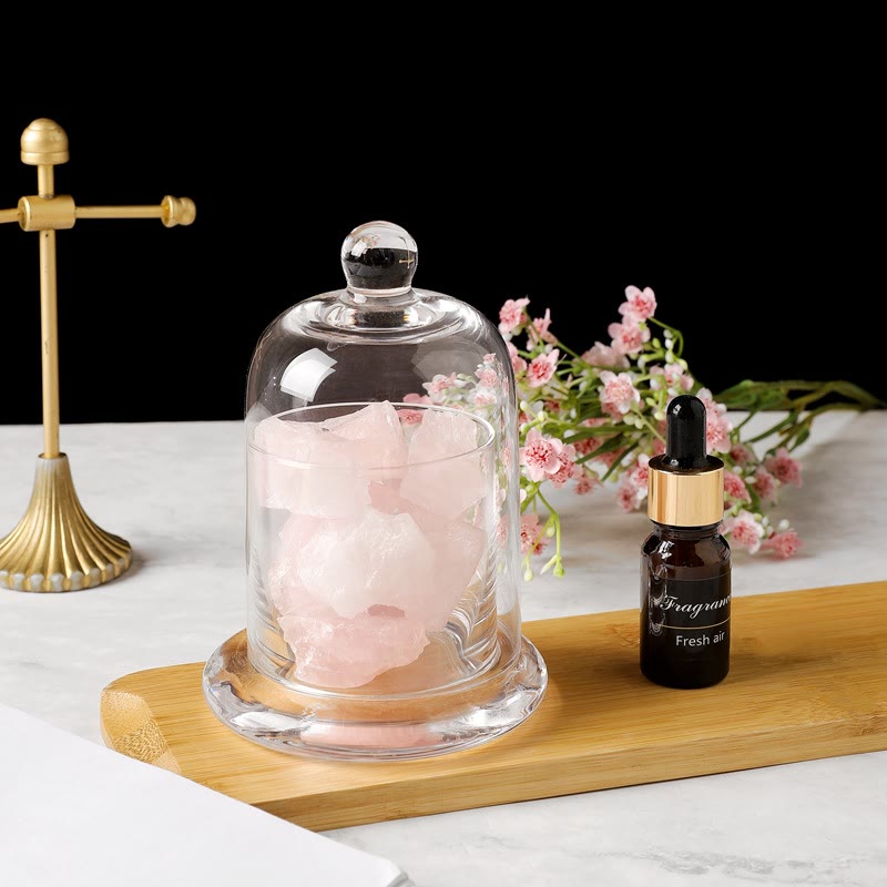 Diffuseur Olivenorma en pierre sans flamme, coupe transparente, lampe d'aromathérapie en cristal