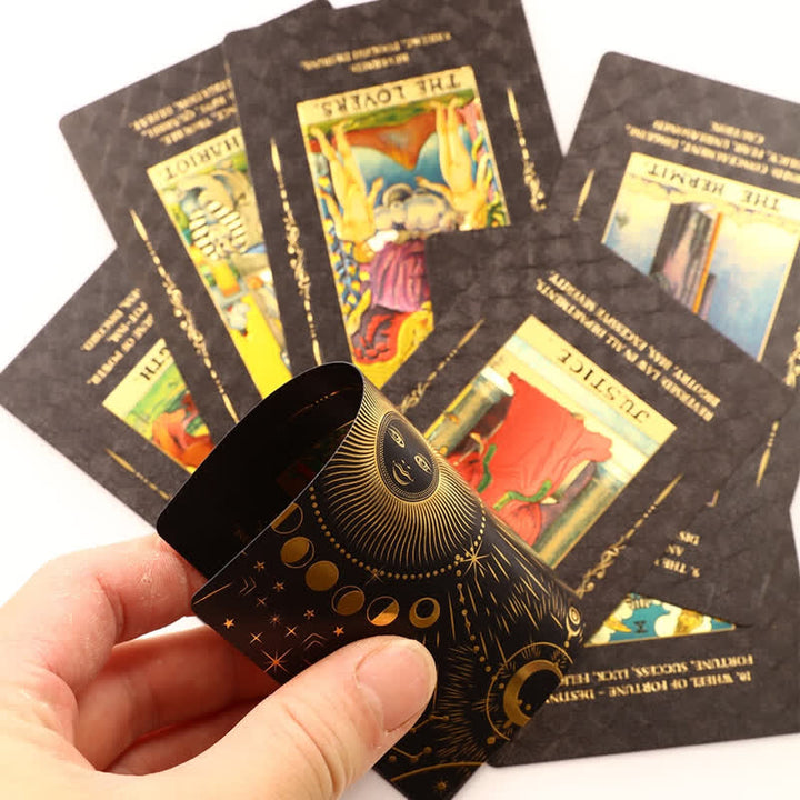 Cartes de tarot pour débutants avec mots-clés significatifs