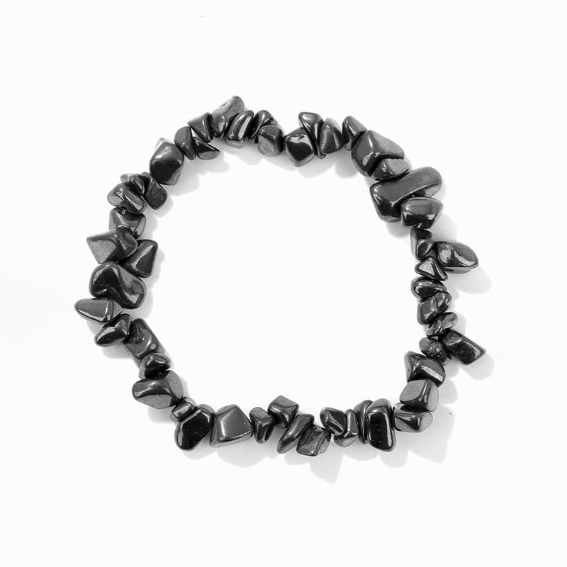 Bracelet en gravier irrégulier naturel coloré Olivenorma