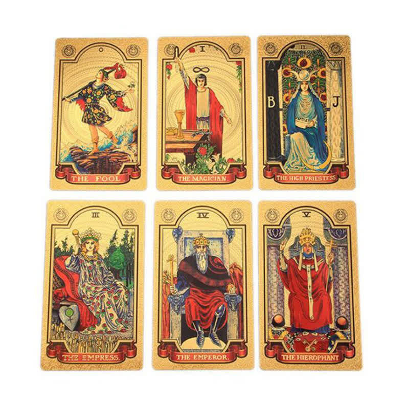 Cartes de tarot divinatoires holographiques de luxe de qualité supérieure Olivenorma