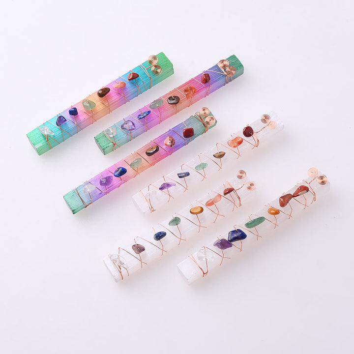 Baguettes de cristal en plâtre marocain Olivenorma Chakra
