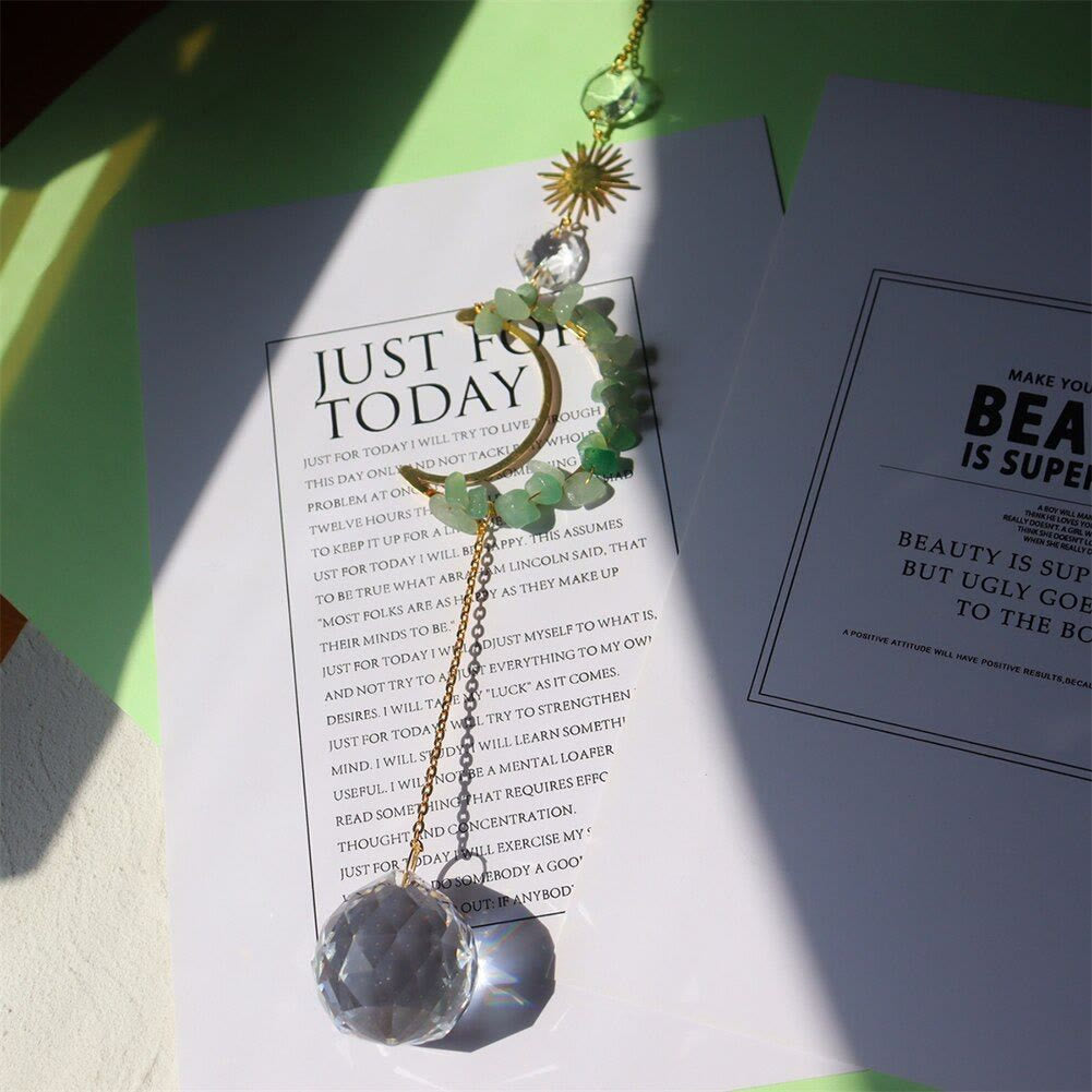 Carillon éolien mural Olivenorma Moon Suncatcher