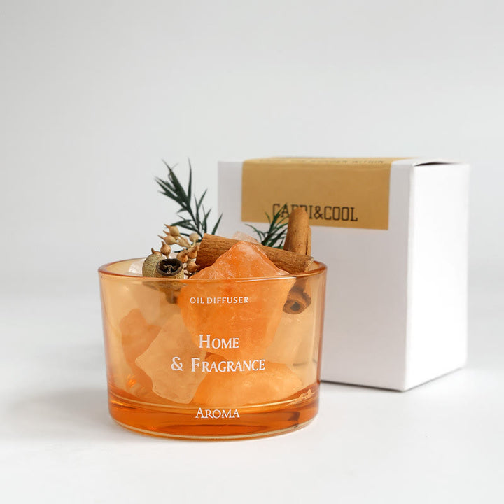 Huile essentielle sans flamme en cristal naturel Olivenorma pour aromathérapie