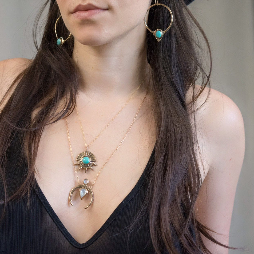 Collier croissant de lune en ou Olivenorma