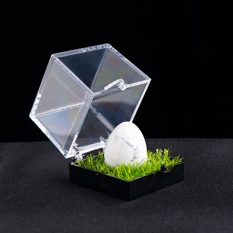 Œuf en cristal naturel brut ornemental Olivenorma