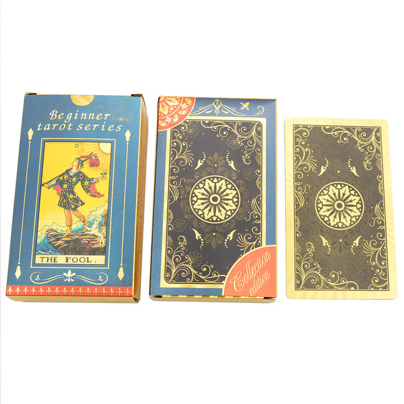 Carte de tarot délicate en feuille d'or Olivenorma