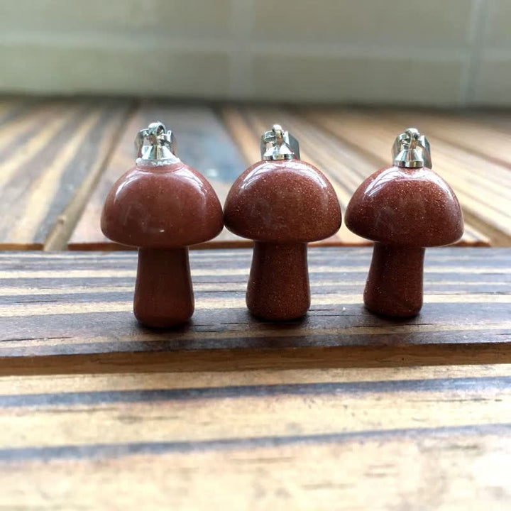 Collier de guérison en forme de champignon d'harmonisation spirituelle Olivenorma