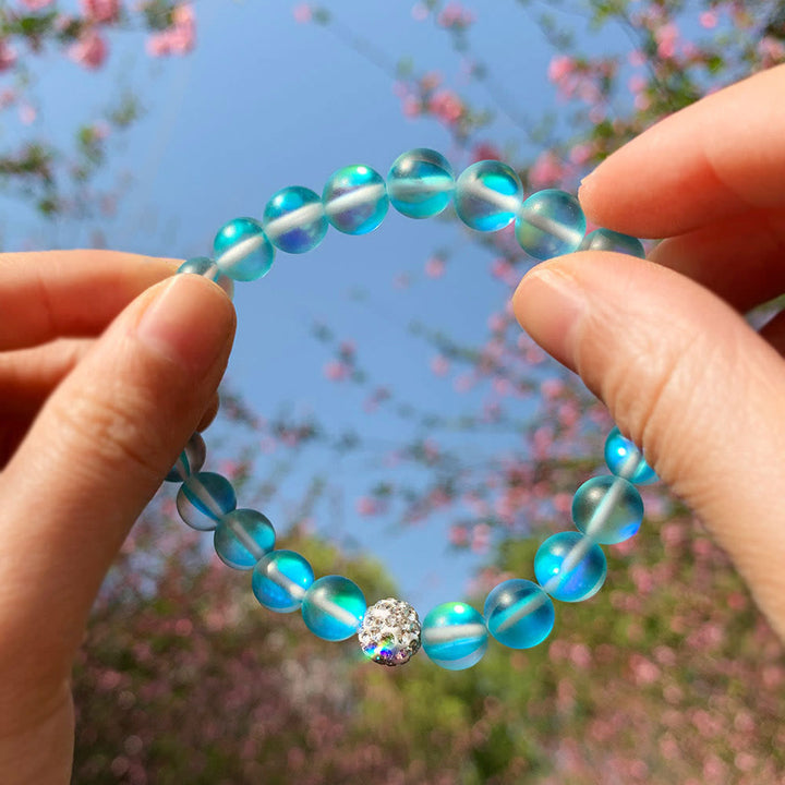 Bracelet Olivenorma en perles de verre et cristal de zircon