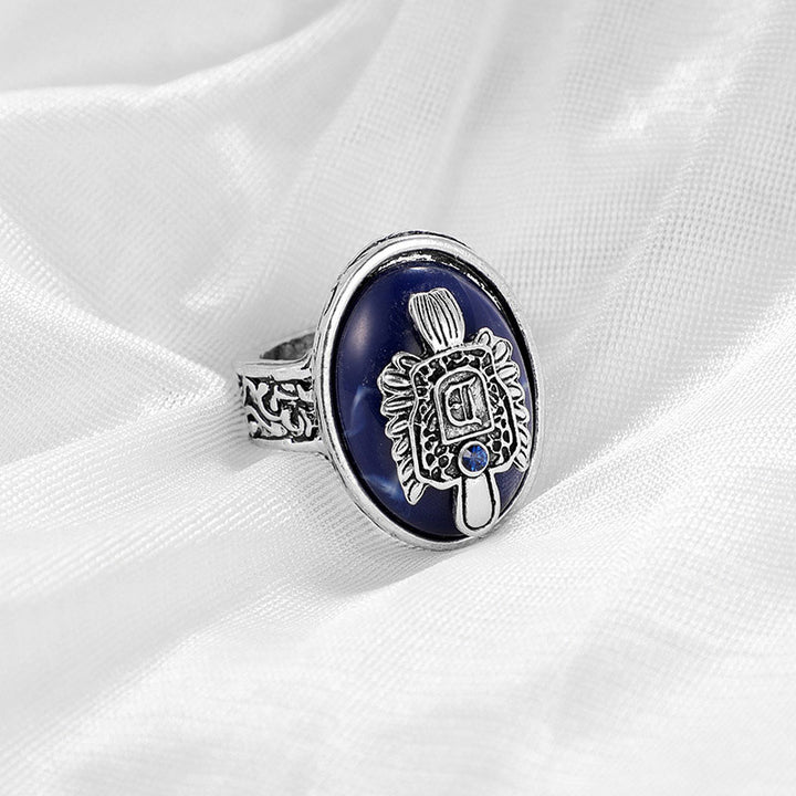 Bague Punk en Lapis Lazuli