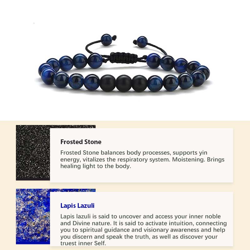 Bracelet de guérison en pierre de cristal naturel