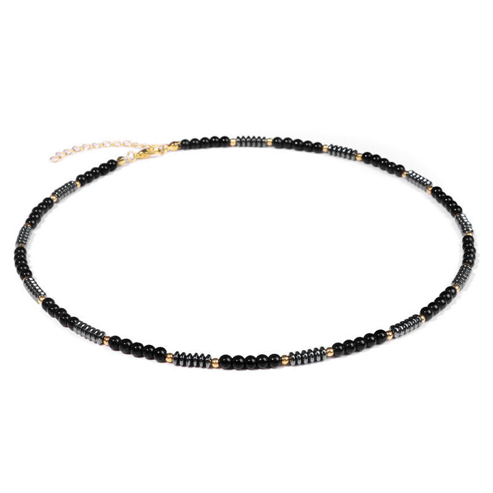 Collier Olivenorma en pierres précieuses et hématite