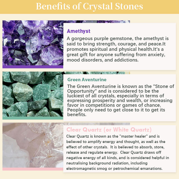 Arbre Feng Shui en pierres précieuses naturelles multicolores Olivenorma avec base en agate