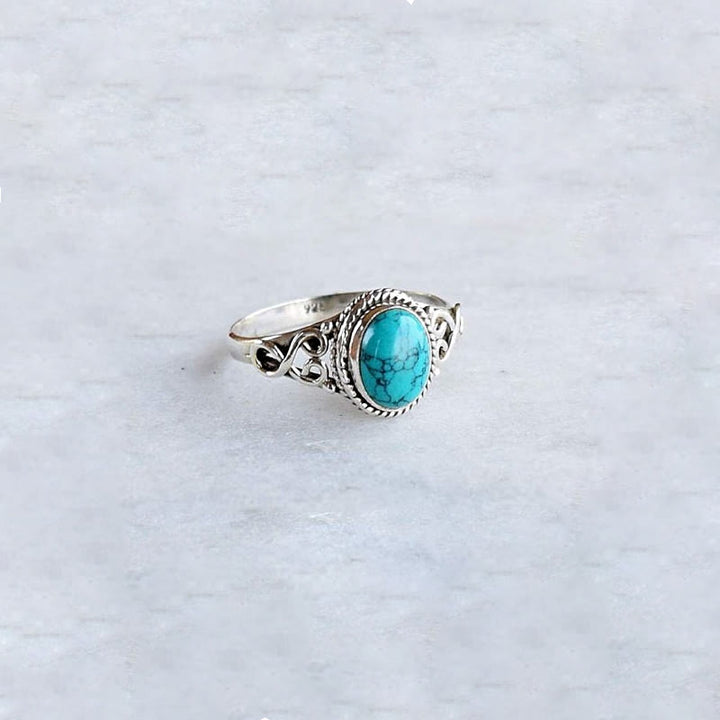 Bague Olivenorma en turquoise verte