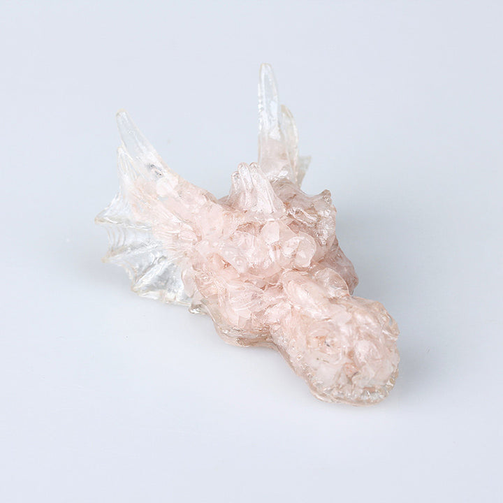 Décoration en pierre précieuse de dragon en cristal naturel Olivenorma