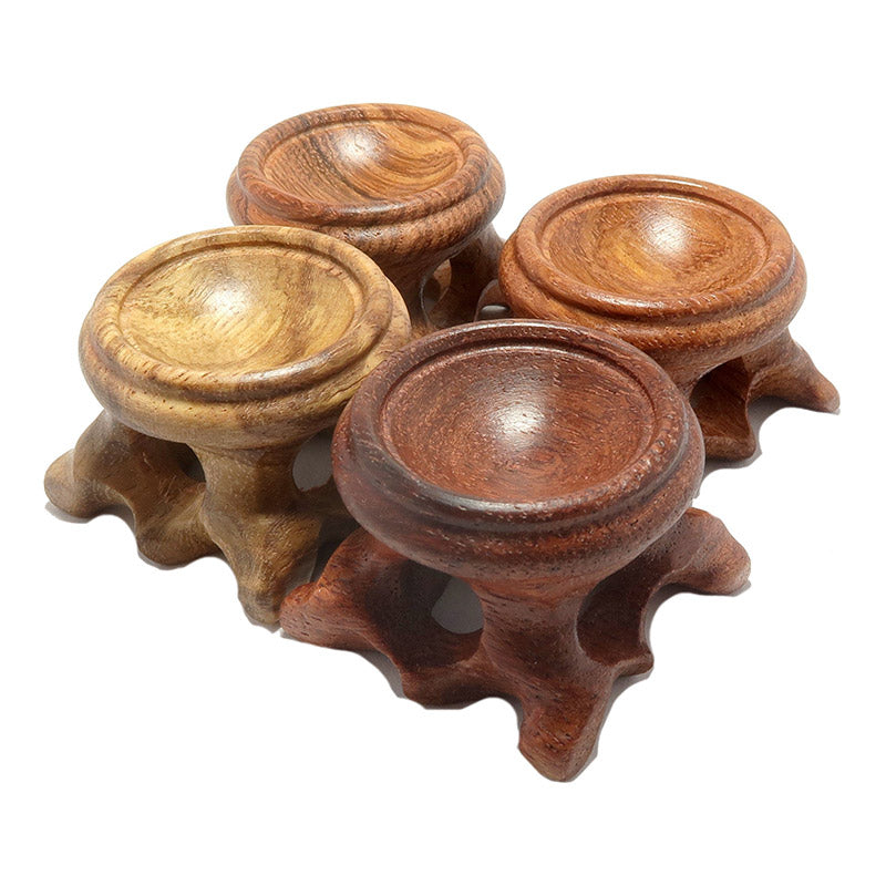 Supports en bois Olivenorma pour boules de cristal, œufs, décoration pastorale