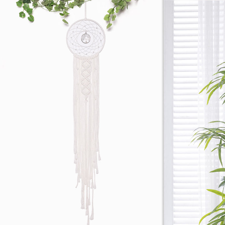 Attrape-rêves rond en cristal tissé solaire arbre de vie Olivenorma