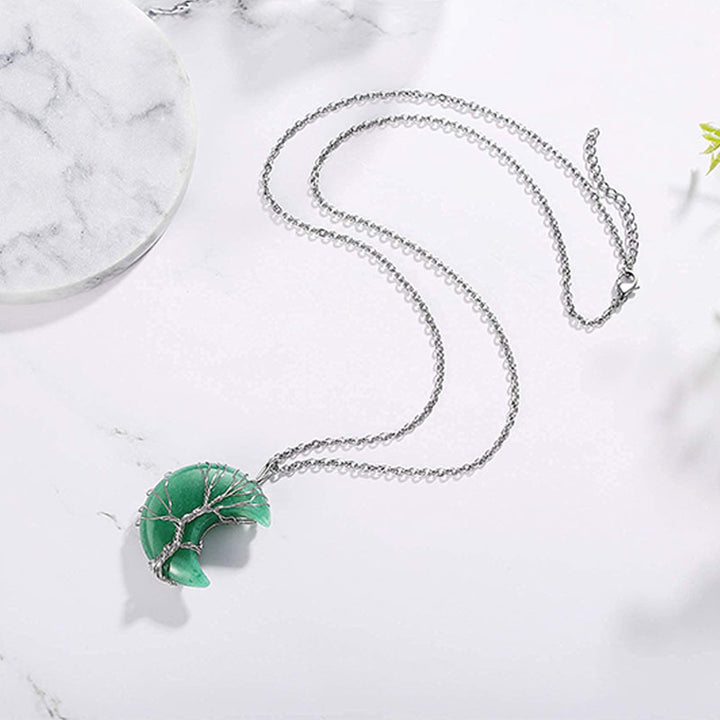 Collier Chakra Lune Naturel Olivenorma
