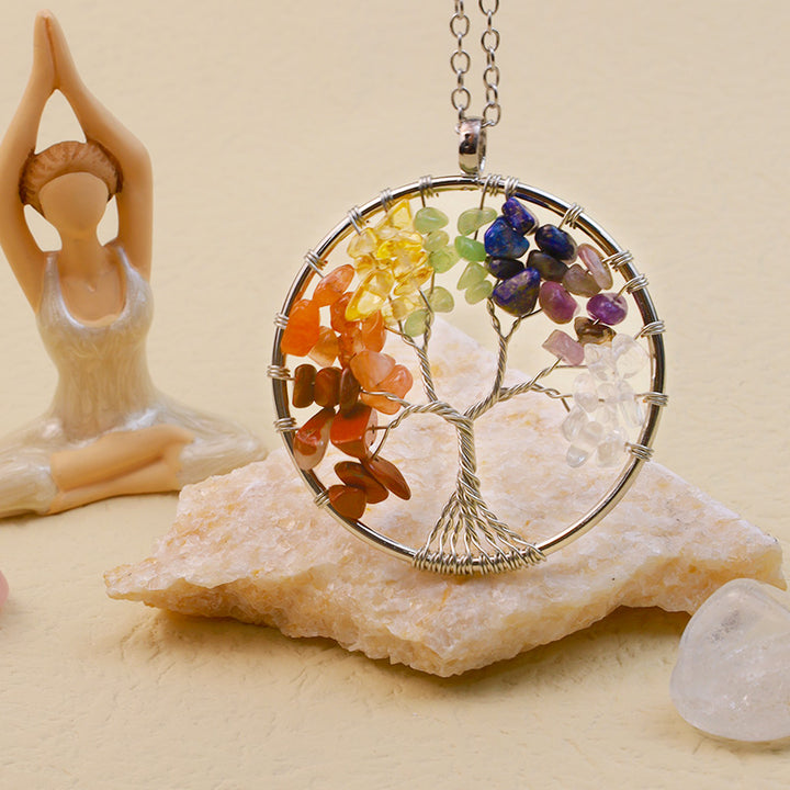 Collier de guérison des chakras orgonite Olivenorma