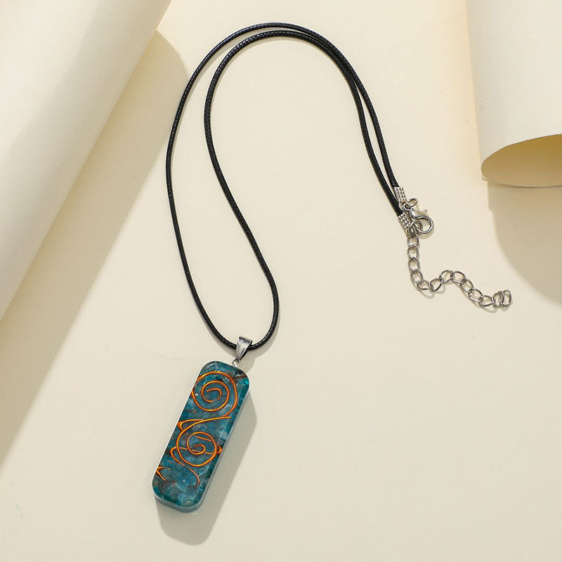 Collier de guérison en cyanite Olivenorma