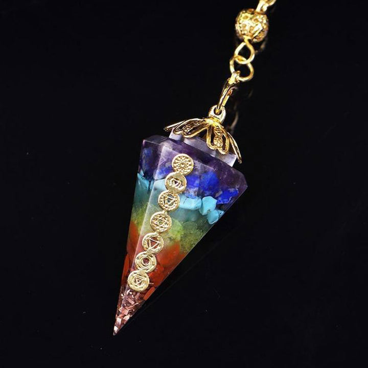 Pendule de divination Olivenorma Chakra Orgone