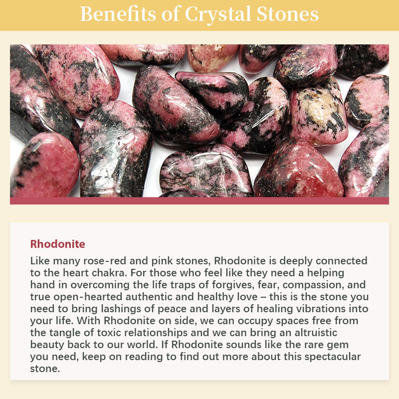 Œuf de cristal d'amour-propre en rhodonite de Pâques