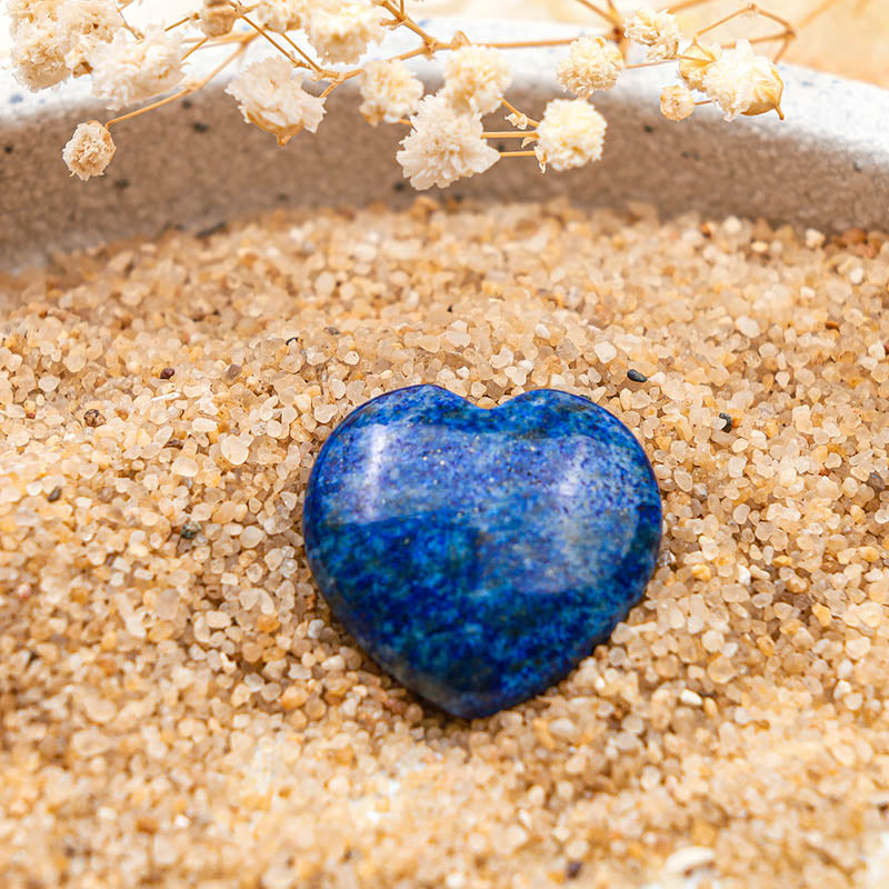 Cristal de sagesse en forme de cœur en lapis-lazuli Olivenorma