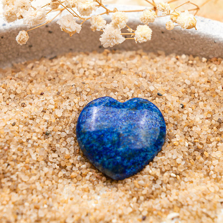 Cristal de sagesse en forme de cœur en lapis-lazuli Olivenorma