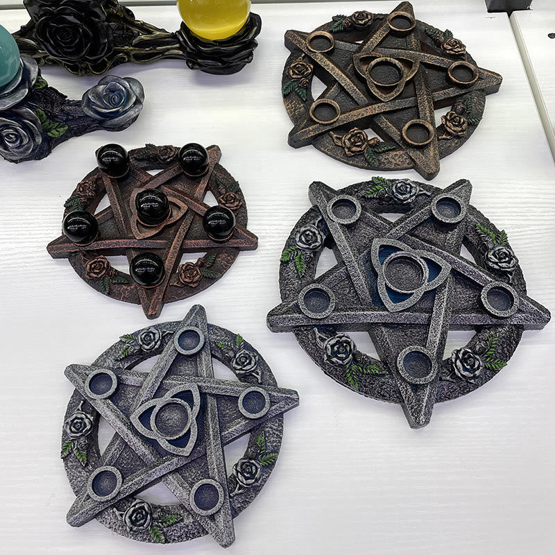 Support de boule de cristal en forme d'étoile à cinq branches Olivenorma