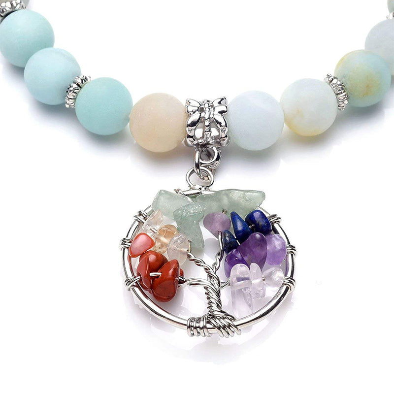 Bracelet Chakra Arbre de Vie Améthyste