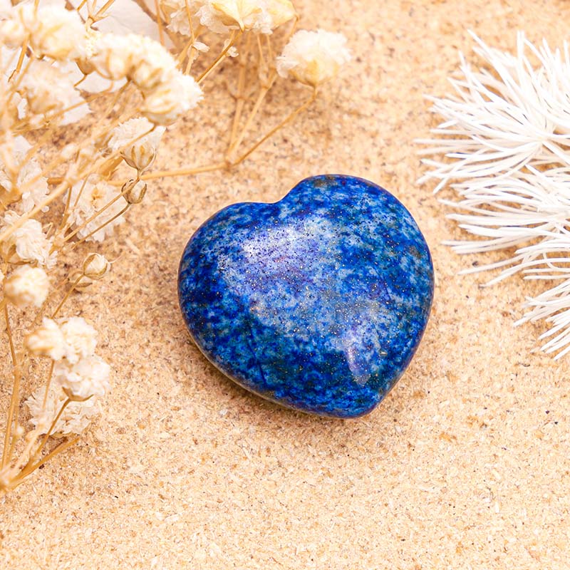 Cristal de sagesse en forme de cœur en lapis-lazuli Olivenorma