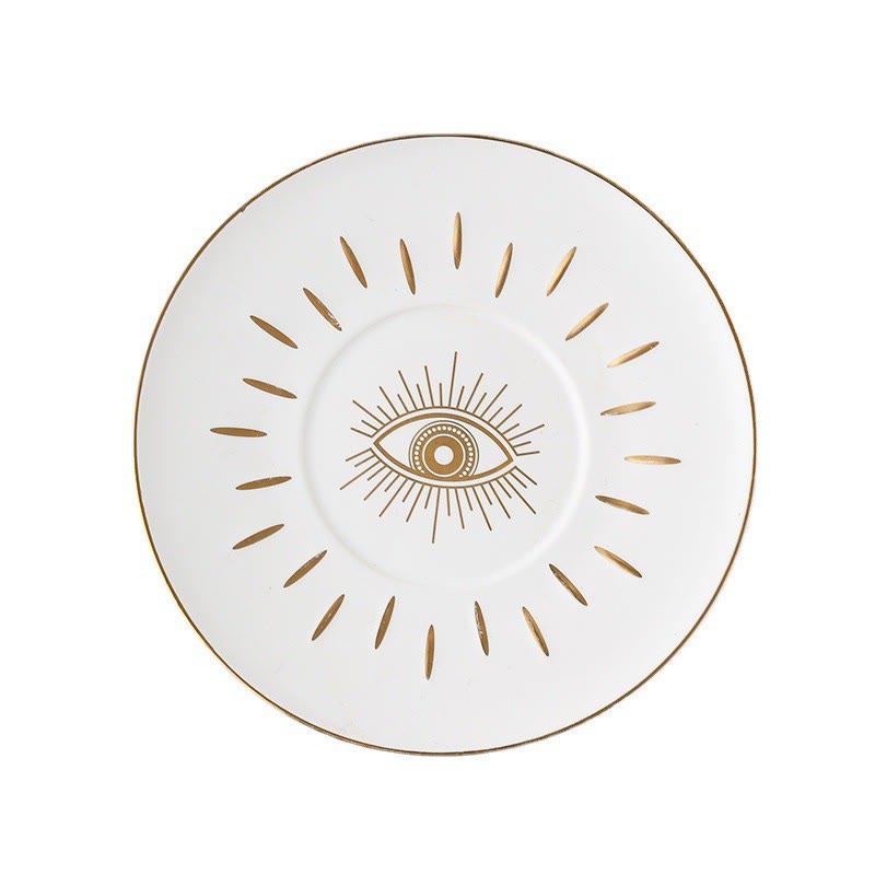 Plateau de rangement pour bijoux en céramique Olivenorma Evil Eye