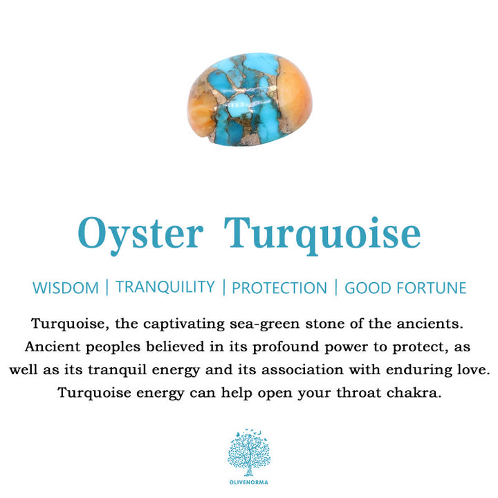 Bracelet de montre Apple en cordon extensible avec perles turquoise Oyster Olivenorma