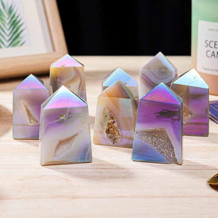 Baguettes en cristal de quartz Angel Aura Olivenorma pour décoration de pierres précieuses
