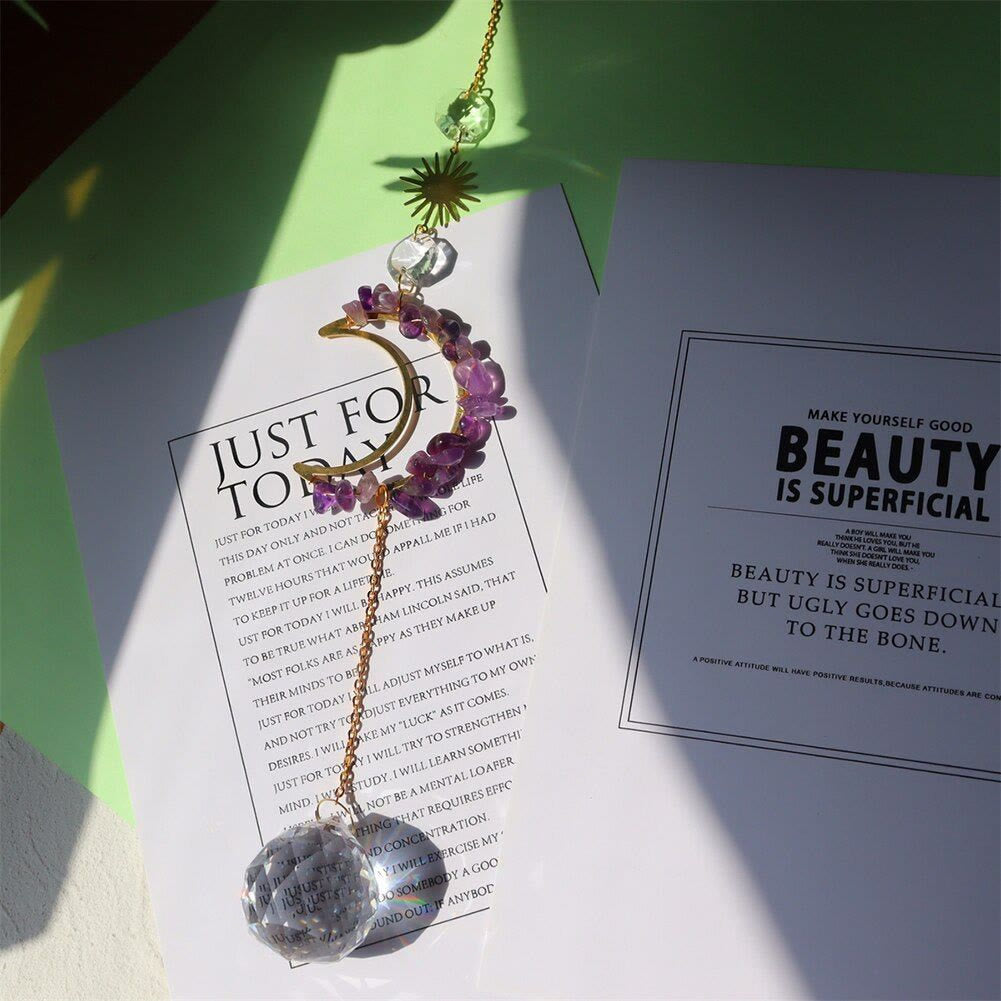 Carillon éolien mural Olivenorma Moon Suncatcher