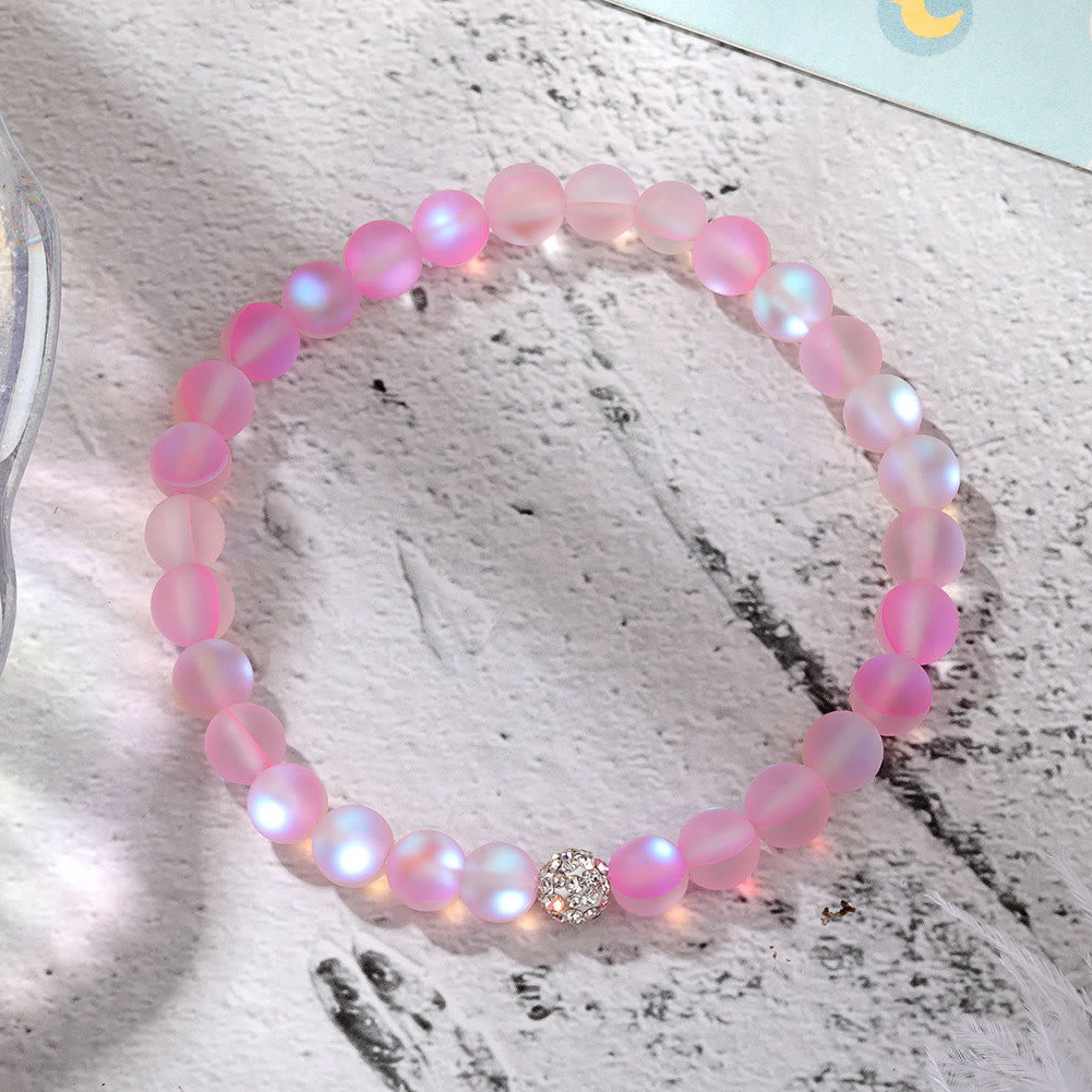 Bracelet Olivenorma en perles de verre et cristal de zircon