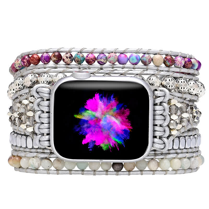 Bracelet enveloppant pour Apple Watch Olivenorma Emperor Stone